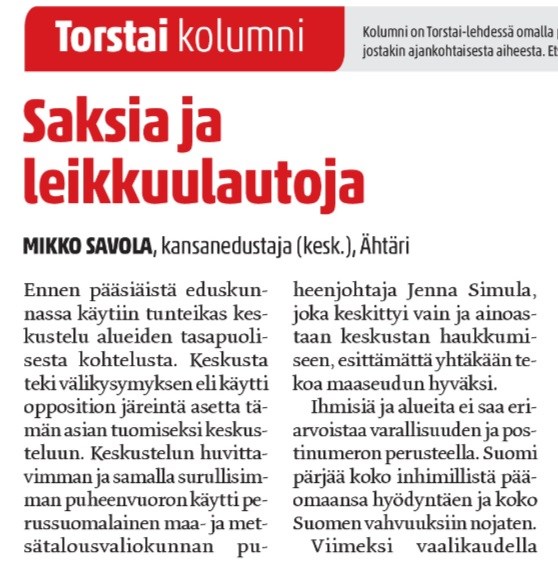 Saksia ja leikkuulautoja